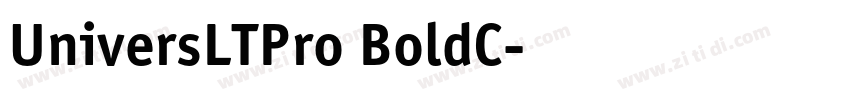 UniversLTPro BoldC字体转换